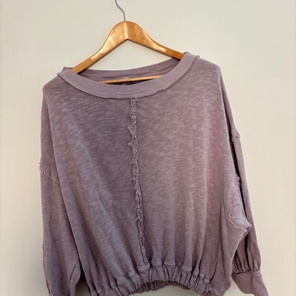 Free-people Women's Purple Sweatshirt